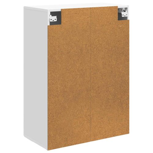 Стенно шкафче Бял гланц 66 x 34,5 x 90 см Инженерна дървесина