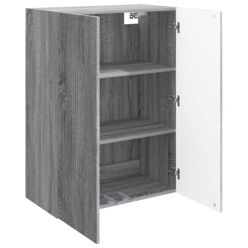 Стенно шкафче Сив Сонома 66 x 34,5 x 90 см Инженерна дървесина