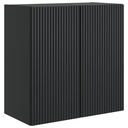 Стенно шкафче Черно 59 x 31 x 60 см Инженерна дървесина