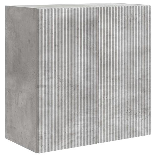 Стенно шкафче Бетонно сиво 59 x 31 x 60 см Инженерна дървесина