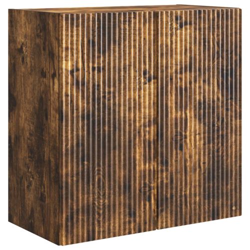 Стенно шкафче Опушен дъб 59 x 31 x 60 см Инженерна дървесина