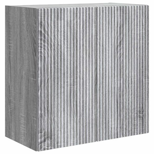 Стенно шкафче Сив Сонома 59 x 31 x 60 см Инженерна дървесина