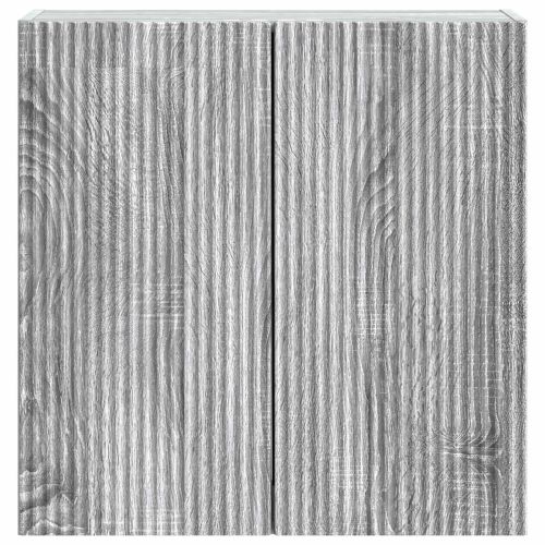 Стенно шкафче Сив Сонома 59 x 31 x 60 см Инженерна дървесина