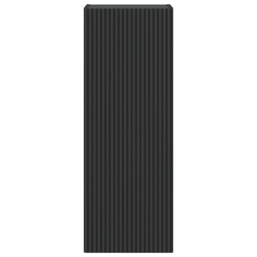 Стенно шкафче Черно 33 x 34,5 x 90 см Инженерна дървесина