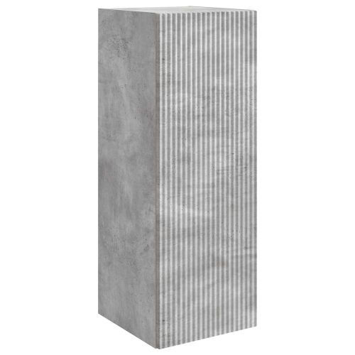 Стенно шкафче Бетонно сиво 33 x 34,5 x 90 см
