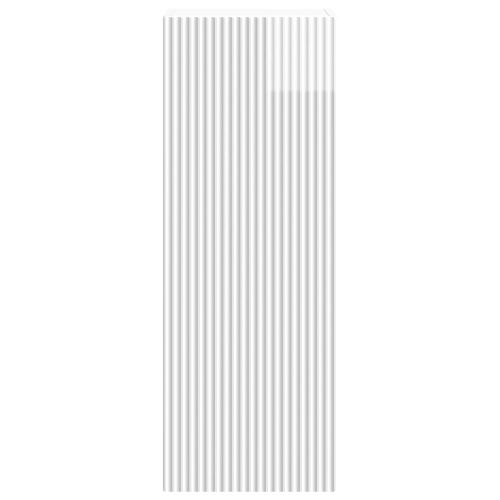 Стенно шкафче Бял гланц 33 x 34,5 x 90 см Инженерна дървесина