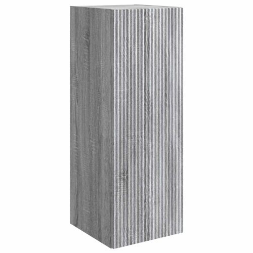 Стенно шкафче Сив Сонома 33 x 34,5 x 90 см Инженерна дървесина