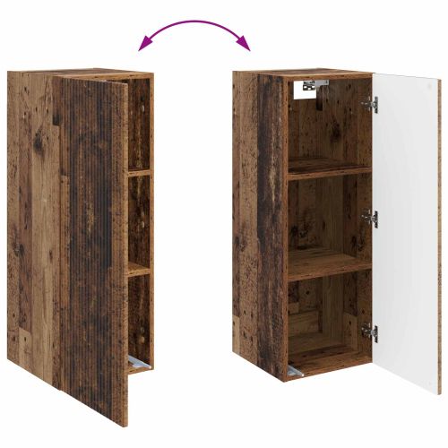 Стенно шкафче Старо дърво 33 x 34,5 x 90 см Инженерна дървесина