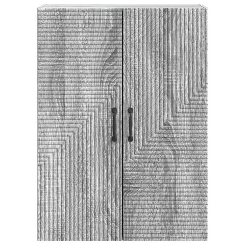 Стенно шкафче Сив Сонома 66 x 34,5 x 90 см Инженерна дървесина