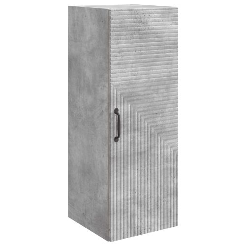 Стенно шкафче Бетонно сиво 33 x 34,5 x 90 см