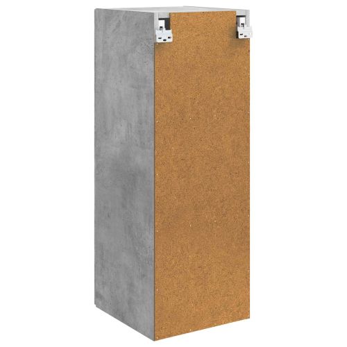 Стенно шкафче Бетонно сиво 33 x 34,5 x 90 см