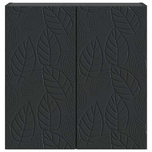 Стенно шкафче Черно 59 x 31 x 60 см Инженерна дървесина