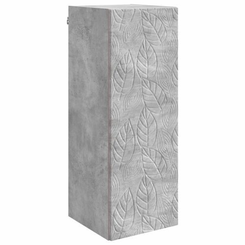 Стенно шкафче Бетонно сиво 33 x 34,5 x 90 см