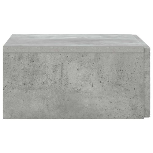 Стенен страничен масичка Бетонно сиво 59 x 34,5 x 17 см