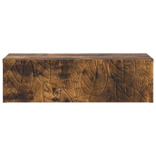 Стенен страничен масичка Опушен дъб 59 x 34,5 x 17 см