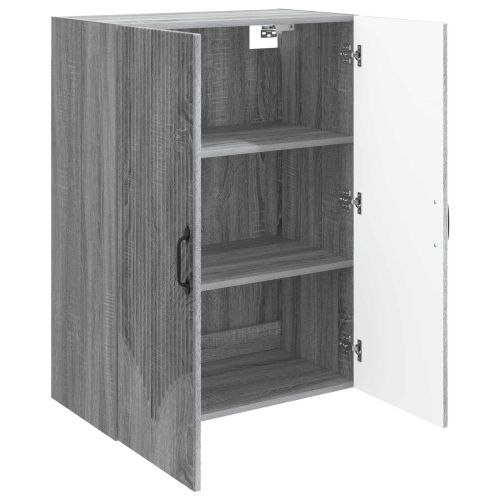 Стенно шкафче Сив Сонома 66 x 34,5 x 90 см Инженерна дървесина