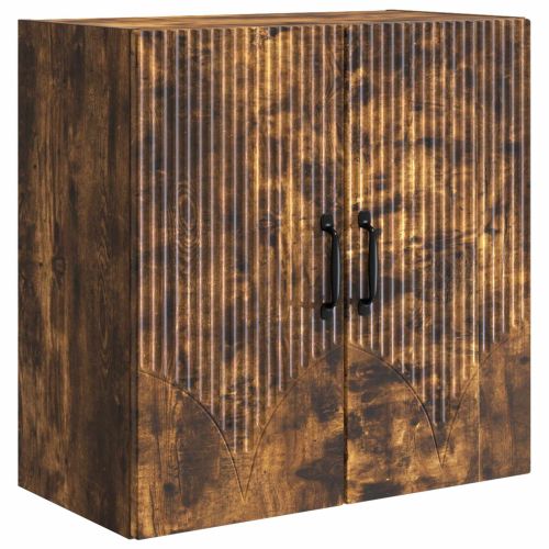 Стенно шкафче Опушен дъб 59 x 31 x 60 см Инженерна дървесина