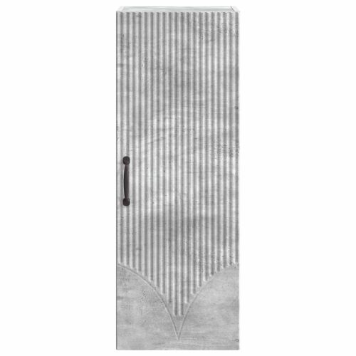 Стенно шкафче Бетонно сиво 33 x 34,5 x 90 см
