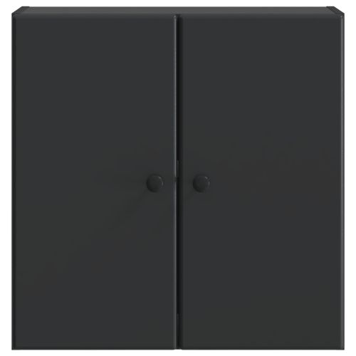 Стенно шкафче Черно 59 x 31 x 60 см Инженерна дървесина