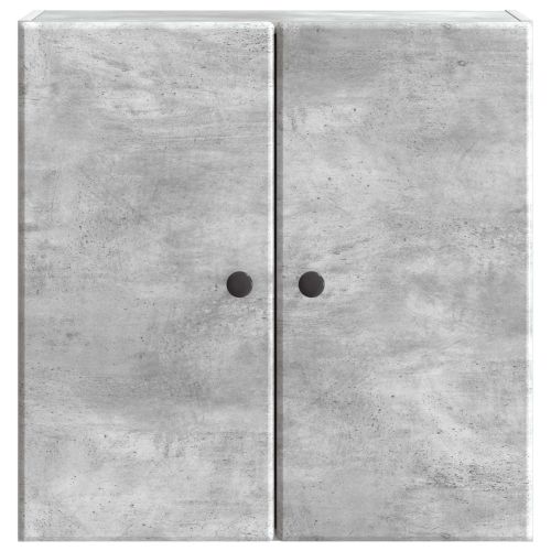 Стенно шкафче Бетонно сиво 59 x 31 x 60 см Инженерна дървесина