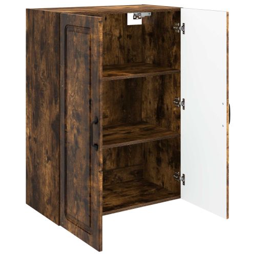 Стенно шкафче Опушен дъб 66 x 34,5 x 90 см Инженерна дървесина