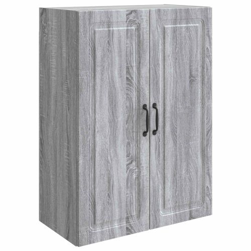 Стенно шкафче Сив Сонома 66 x 34,5 x 90 см Инженерна дървесина