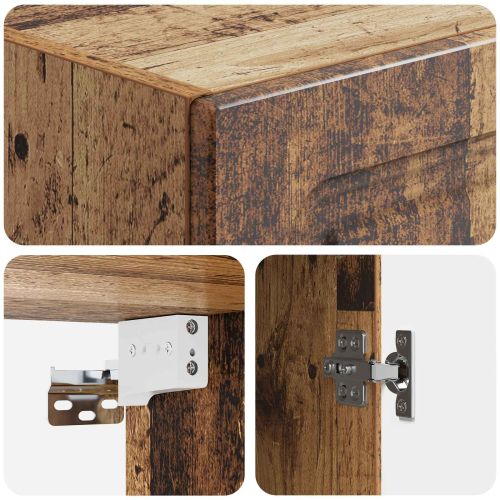 Стенно шкафче Старо дърво 33 x 34,5 x 90 см Инженерна дървесина