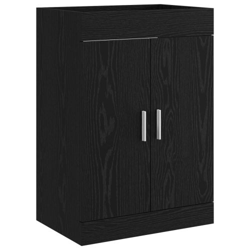 Кабинет под мивка за баня Черен дъб 56 x 37,5 x 81 см