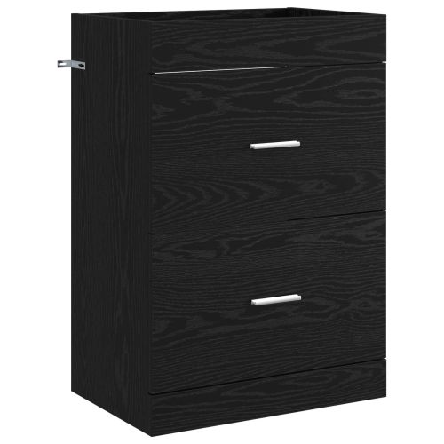 Кабинет под мивка за баня Черен дъб 56 x 37,5 x 81 см