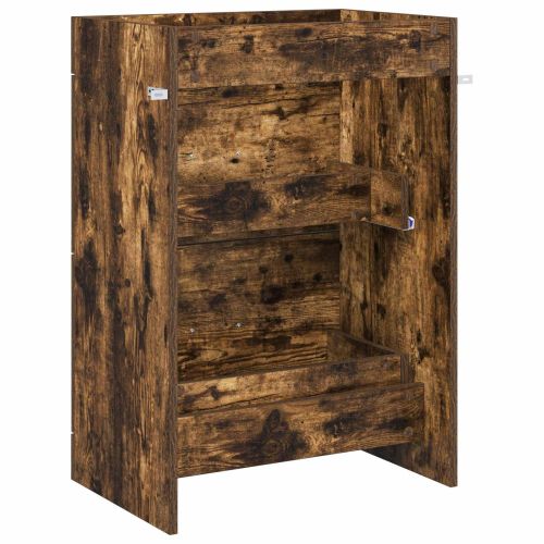 Кабинет под мивка за баня Опушен дъб 56 x 37,5 x 81 см