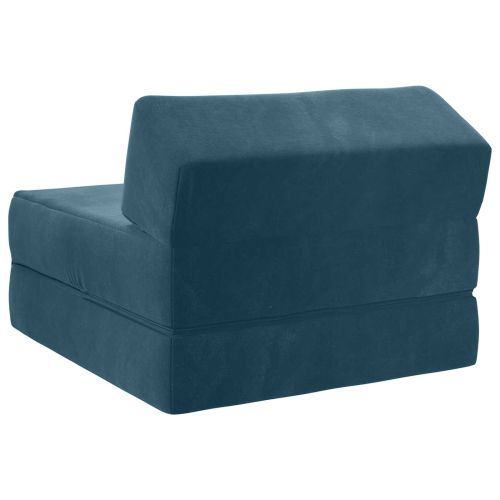 Сгъваем диван легло Синьо 60 x 70 x 41 см Текстил