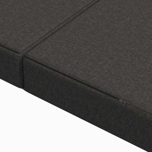 Сгъваем диван легло 200 x 67 x 45 см Тъмносиво