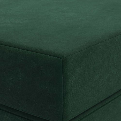 Сгъваем диван легло 200 x 67 x 45 см Тъмнозелено