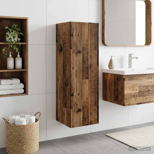 Стенно Баня Кабинет Старо дърво 33 x 34,5 x 60 см