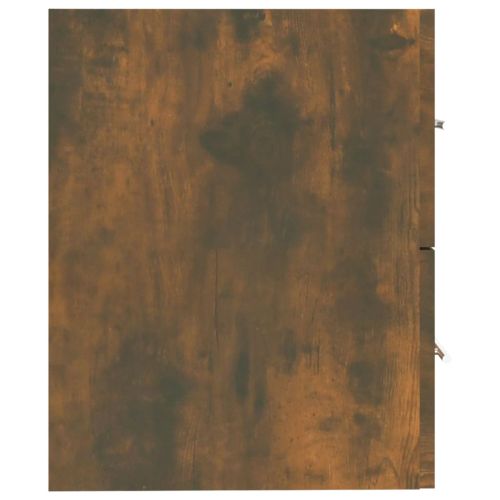 Шкаф за мивка, опушен дъб, 60x38,5x48 см, инженерно дърво