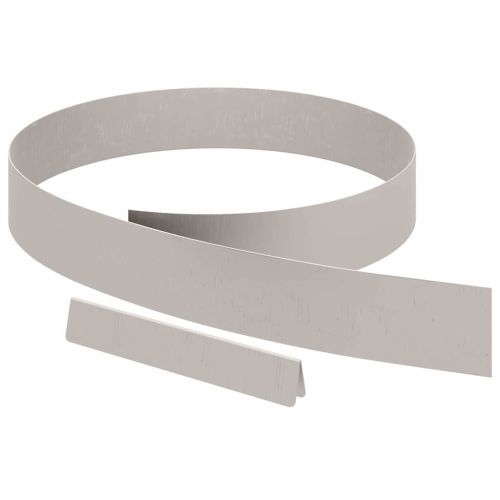 Ограда за трева 4 pcs Ръждясало 450 x 0,05 x 10 см