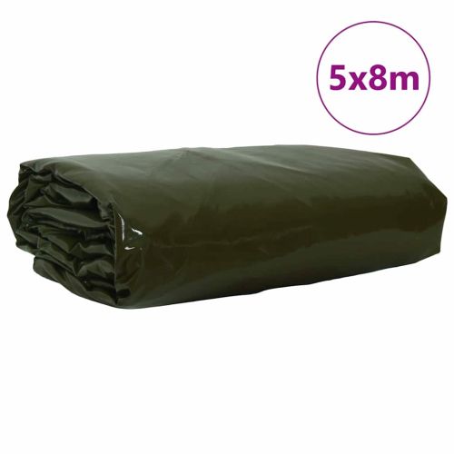 Найлон 650g / m² Маслинено зелено 5 x 8 m Канва с PVC покритие