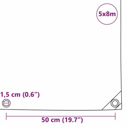 Найлон 650g / m² Маслинено зелено 5 x 8 m Канва с PVC покритие