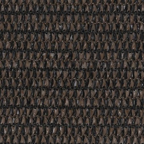Балконски параван, кафяв, 120x600 см, HDPE
