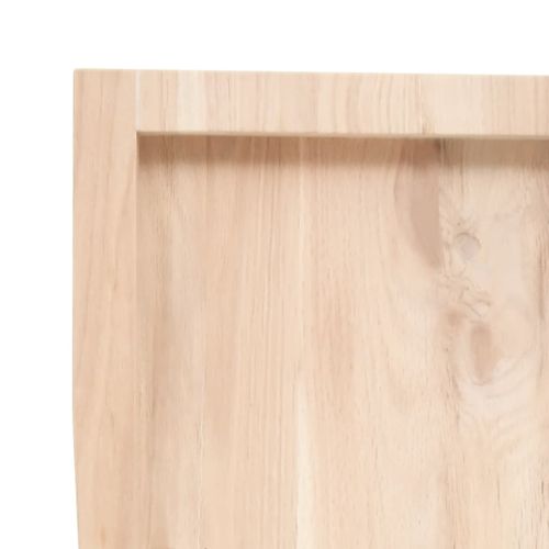 Плот за маса, 80x60x(2-6) см, необработен масивен дъб