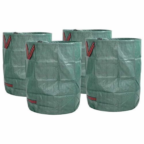 Чували за градински отпадъци 4 pcs Зелен 66 x 66 x 83,5 см