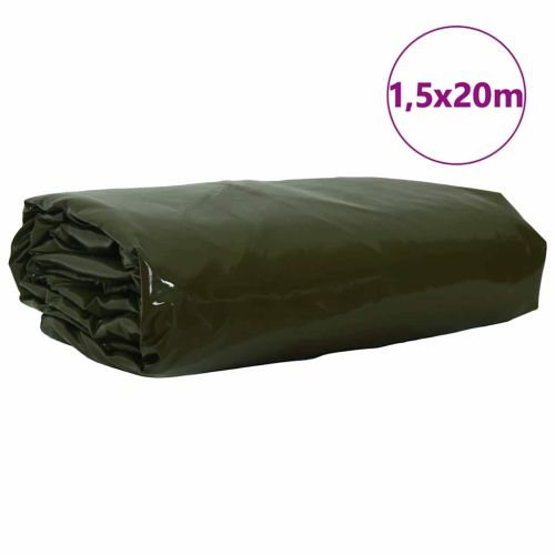 Найлон 650g / m² Маслинено зелено 1,5 x 20 m Канва с PVC покритие
