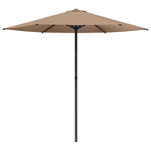 Градински парасол 230 x 230 см Полиестер Правоъгълна Таупе