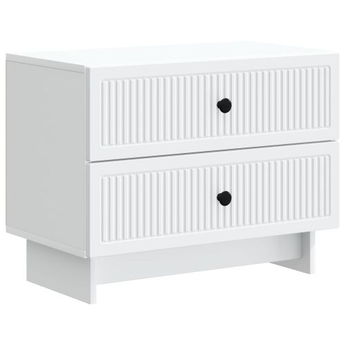 Нощен шкаф Бяло 62 x 34,5 x 47,5 см Инженерна дървесина