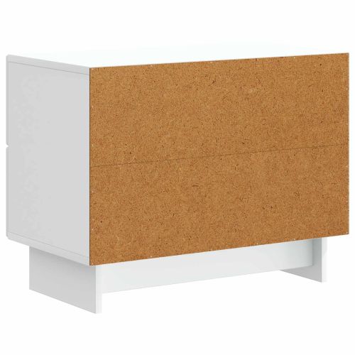 Нощен шкаф Бяло 62 x 34,5 x 47,5 см Инженерна дървесина