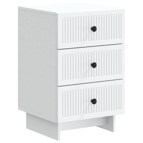Нощен шкаф Бяло 43 x 41 x 66,5 см Инженерна дървесина