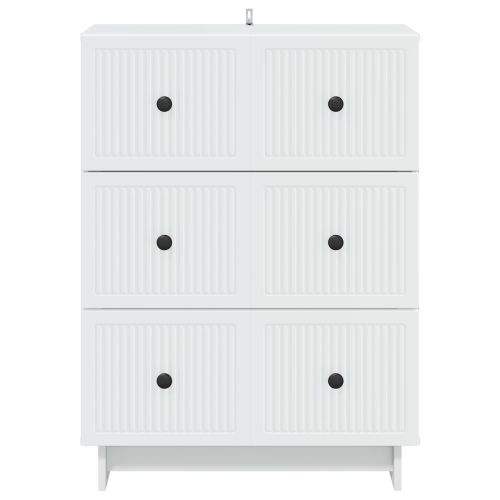 Чекмеджетен шкаф Бяло 66 x 34,5 x 90 см Инженерна дървесина