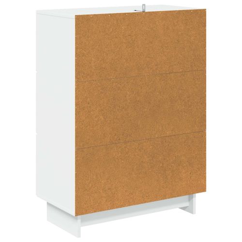 Чекмеджетен шкаф Бяло 66 x 34,5 x 90 см Инженерна дървесина