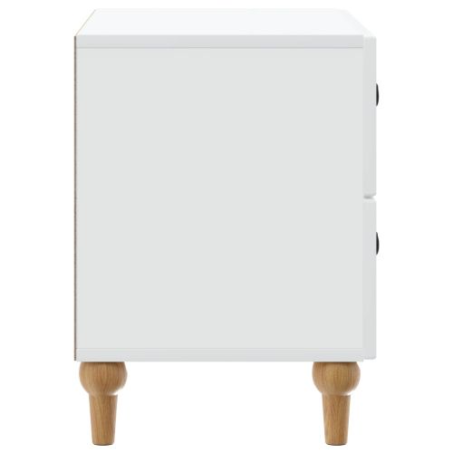 Нощен шкаф Бяло 62 x 34,5 x 48 см Инженерна дървесина