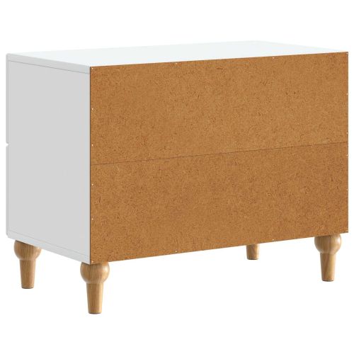 Нощен шкаф Бяло 62 x 34,5 x 48 см Инженерна дървесина